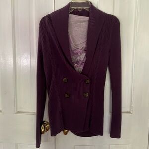 Double breasted sweater and shirt